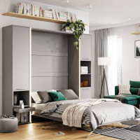 Rangement gris pour lit escamotable