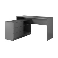 Bureau avec rangements TEO en graphite