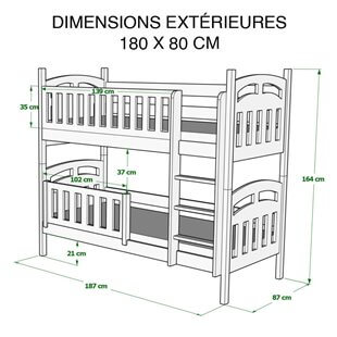 Dimensions 80x180 cm