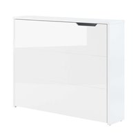 Bureau pliant avec rangements blanc mat pour télétravail - WORK CONCEPT