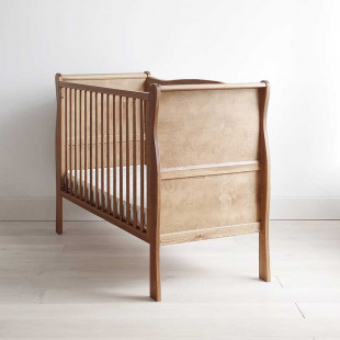 Lit bébé Noble Cot Vintage 120x60 couleur noyer clair