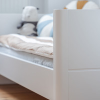 Lit évolutif Smooth Cot Bed 140x70 blanc mat