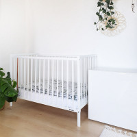 Lit bébé Stardust Cot blanc 120x60 en bois