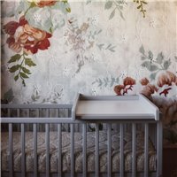 Plan à langer amovible gris pour lit bébé Stardust Cot 120x60