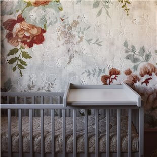 Plan à langer amovible gris pour lit bébé Stardust Cot 120x60