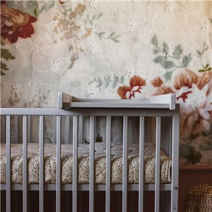 Top Changer - Plan à langer amovible gris pour lit bébé