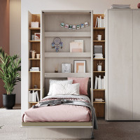 Colonne TEEN FLEX gris et chêne hickory