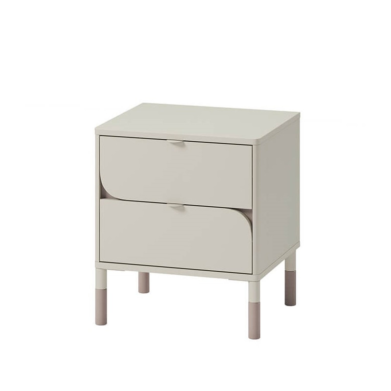 Chevet HARMONY couleur Cachemire et Truffe