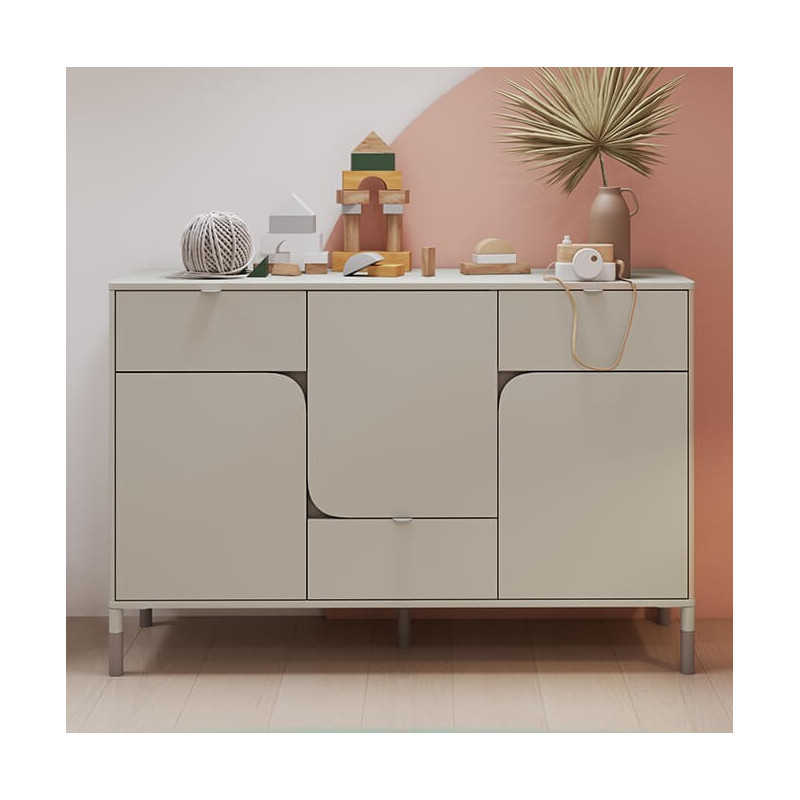 Commode HARMONY pour ado couleur Cachemire/Truffe Commode HARMONY pour ado couleur Cachemire/Truffe