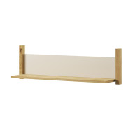 Étagère suspendue en chêne artisan / beige / truffe