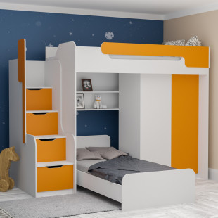  DORIAN - lit - armoire - Orange