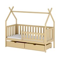 SIMBA - LIT CABANE POUR CHAMBRE ENFANT - PIN