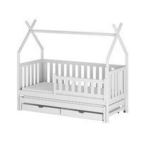 TYTUS - Lit cabane gigogne pour chambre enfant - BLANC