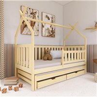 TYTUS - Lit cabane gigogne pour chambre enfant - PIN