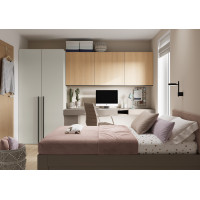 Armoire 2 portes WOOW champagne pour chambre ado