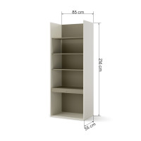 Bibliothèque champagne/eucalyptus pour la chambre ado