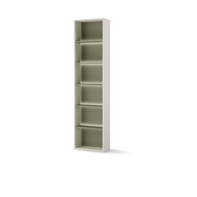 Bibliothèque champagne/eucalyptus pour la chambre ado