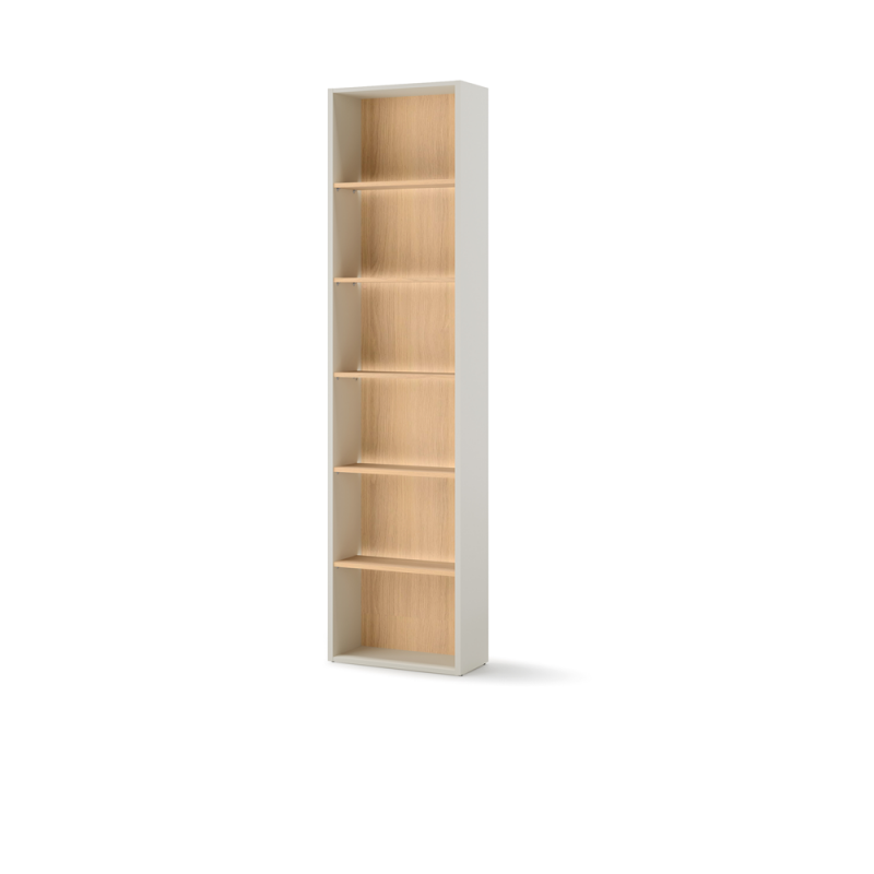 Bibliothèque champagne/chêne vincenza pour la chambre ado