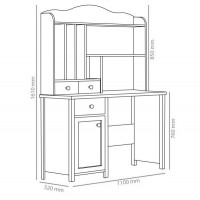 Bureau  STORY option miroir ou rangements dimensions