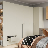 Bibliothèque champagne/chêne vincenza pour la chambre ado