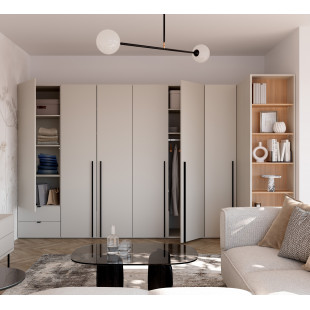 Armoire 1 porte WOOW champagne pour chambre ado