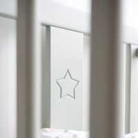 Star - Lit bébé blanc 60x120 cm