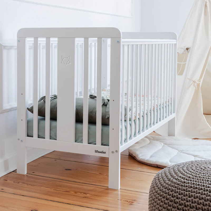 Foxy Cot - Lit bébé blanc 60x120 cm en bois