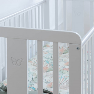 Fairy - Lit bébé blanc 60x120 cm en bois