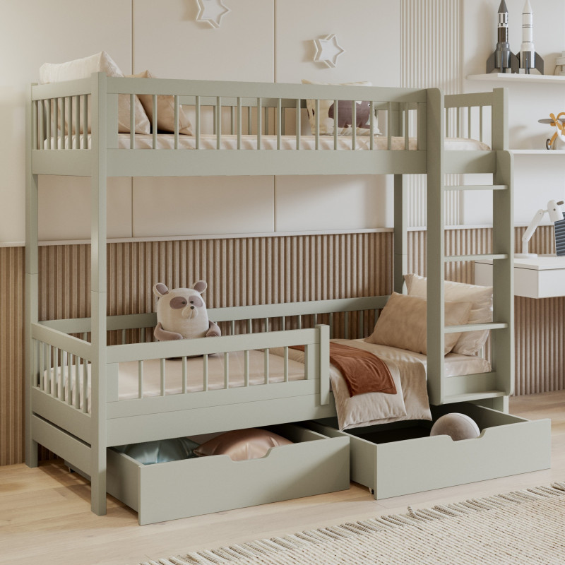 Lit superposé Coline en olivine