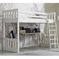 Lit mezzanine ALBIN blanc