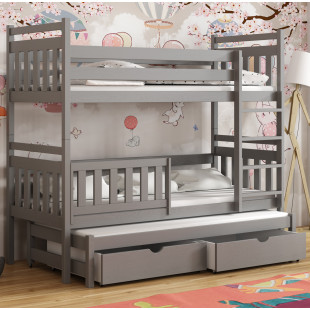 PITT - Lit superposé trois couchages