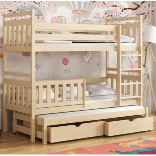 PITT - Lit superposé trois couchages