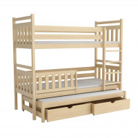 PITT - Lit superposé trois couchages