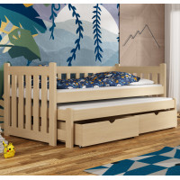 CHRIS - Lit gigogne avec des tiroirs